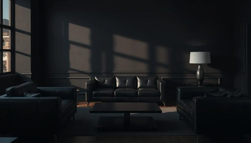 Schwarze Möbel welche Wandfarbe