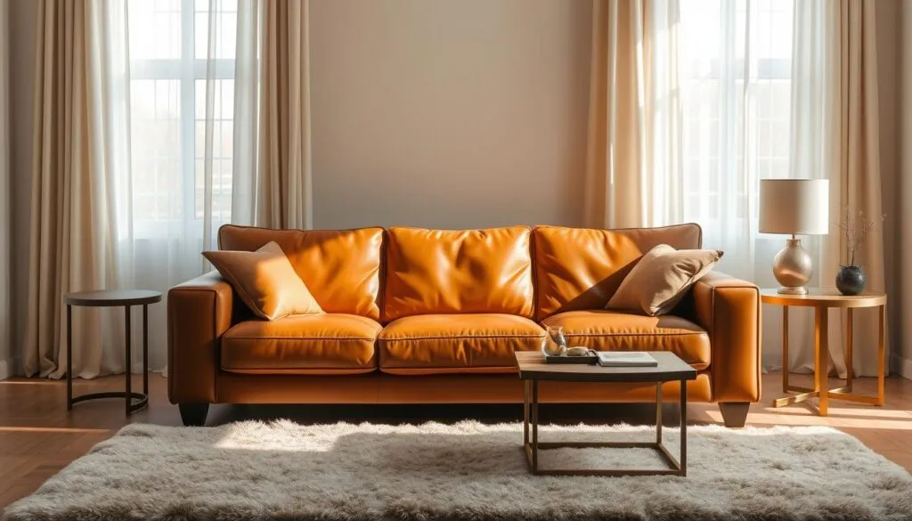 Welche Farbe passt zu Cognac Sofa