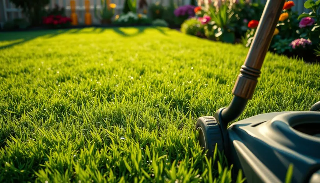 Kann man feuchten Rasen mähen