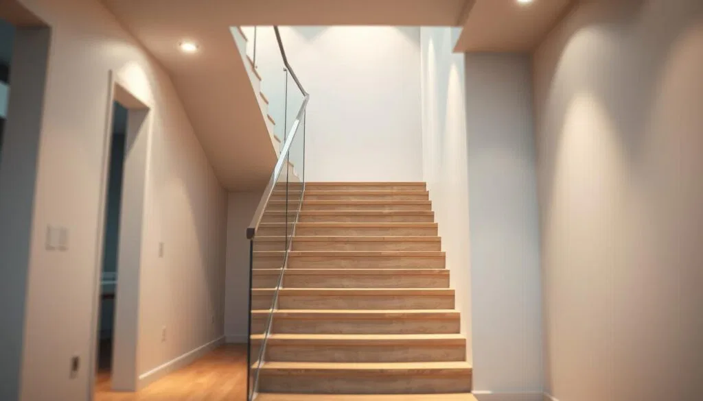 Moderne Treppenoptik für kleine Räume