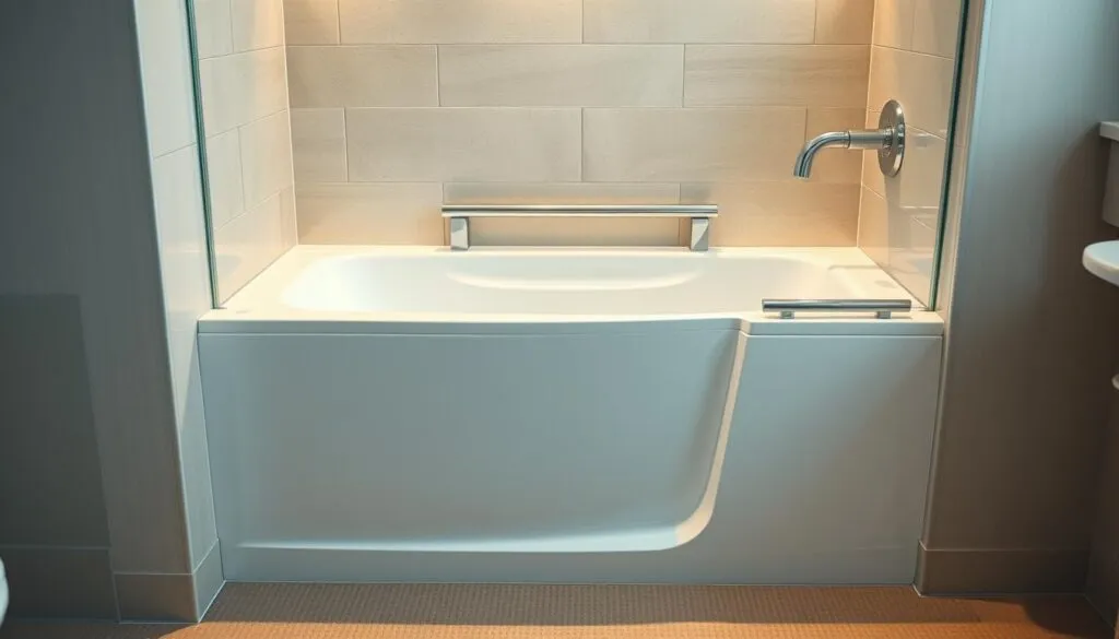 Begehbare Badewanne