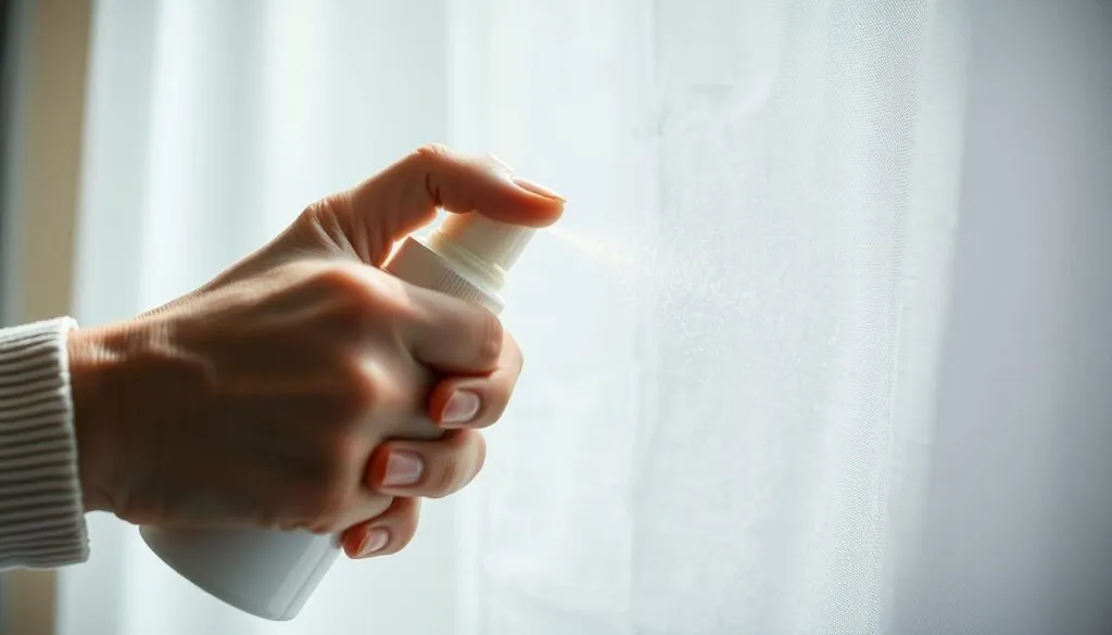 Gerbsäureflecken Spray Anwendung
