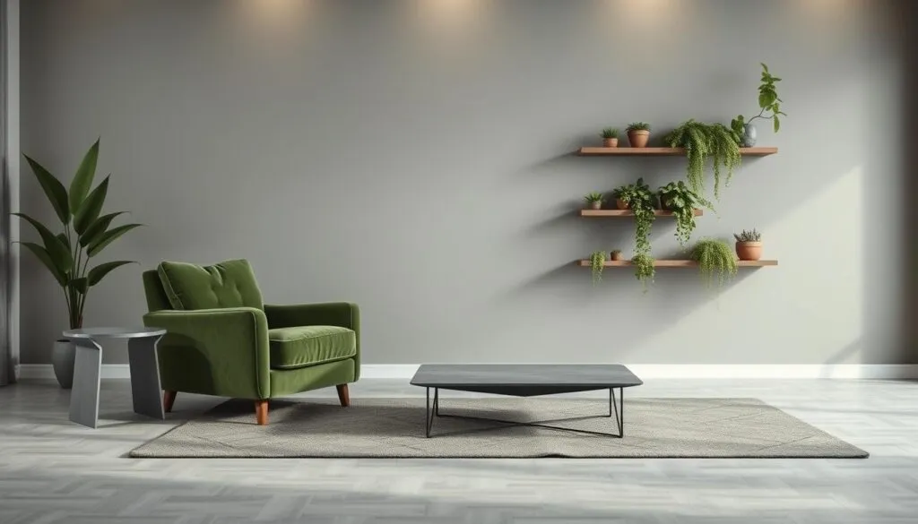 Grün und Grau Farbkonzepte