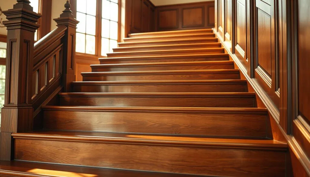 Lackierte Holztreppe Pflege