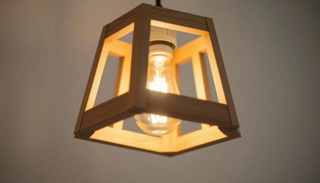 Lampenschirm aus Holz DIY Projekt