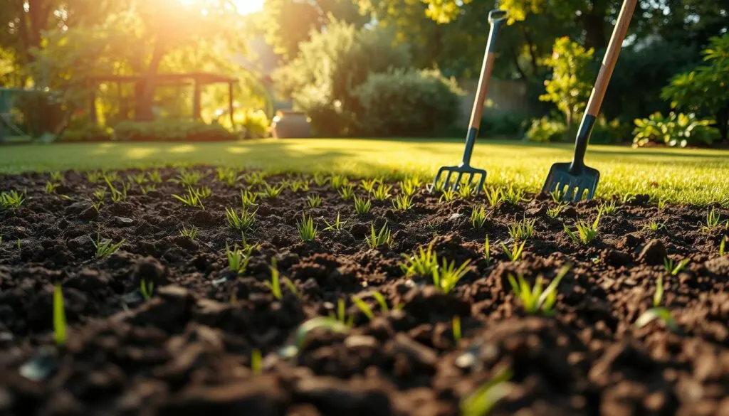 Rasenpflanzung Vorbereitung