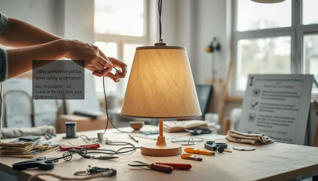 Sicherheit beim Lampenschirm DIY