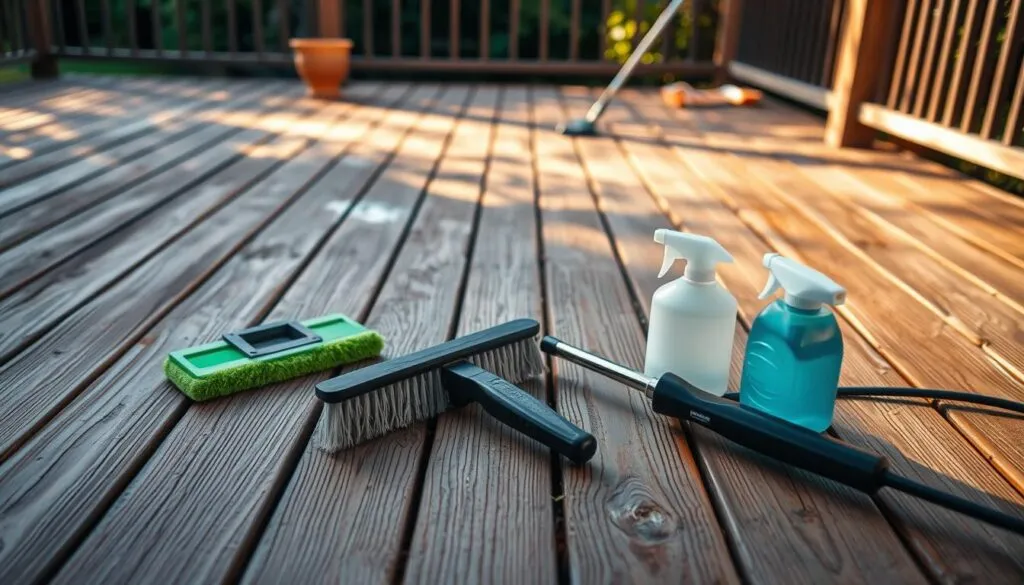 Holz reinigen Außenbereich