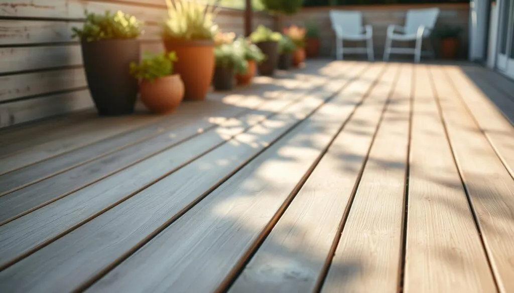 Holzterrasse Reinigung Außenbereich