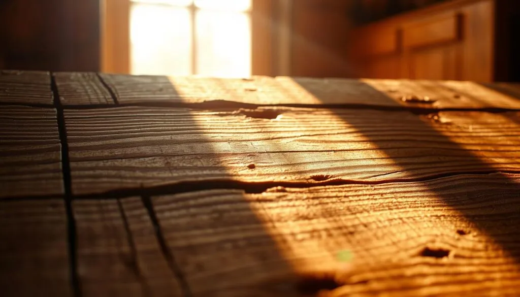 Ausgeblichenes Holz nachdunkeln