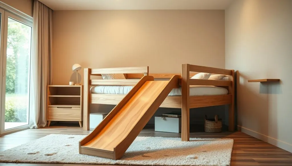 Kinderbett mit Rutsche