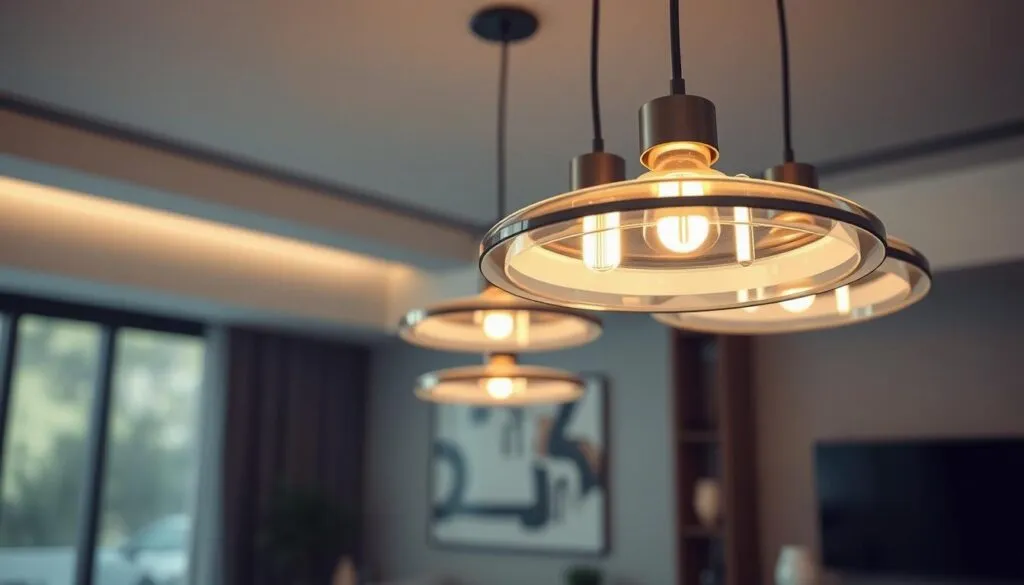 Moderne Hängelampen mit Smart Home Technologie