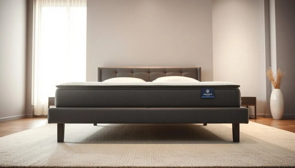 Boxspringbett Grau 140x200