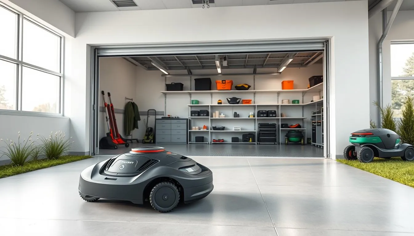 Garage für Mähroboter