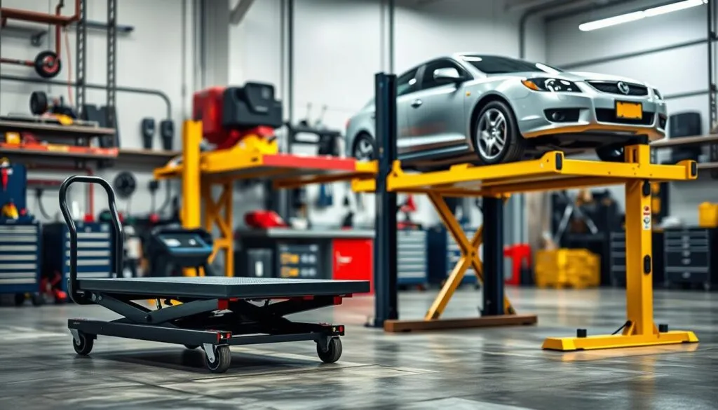 Vergleich mobile stationäre Hebebühnen