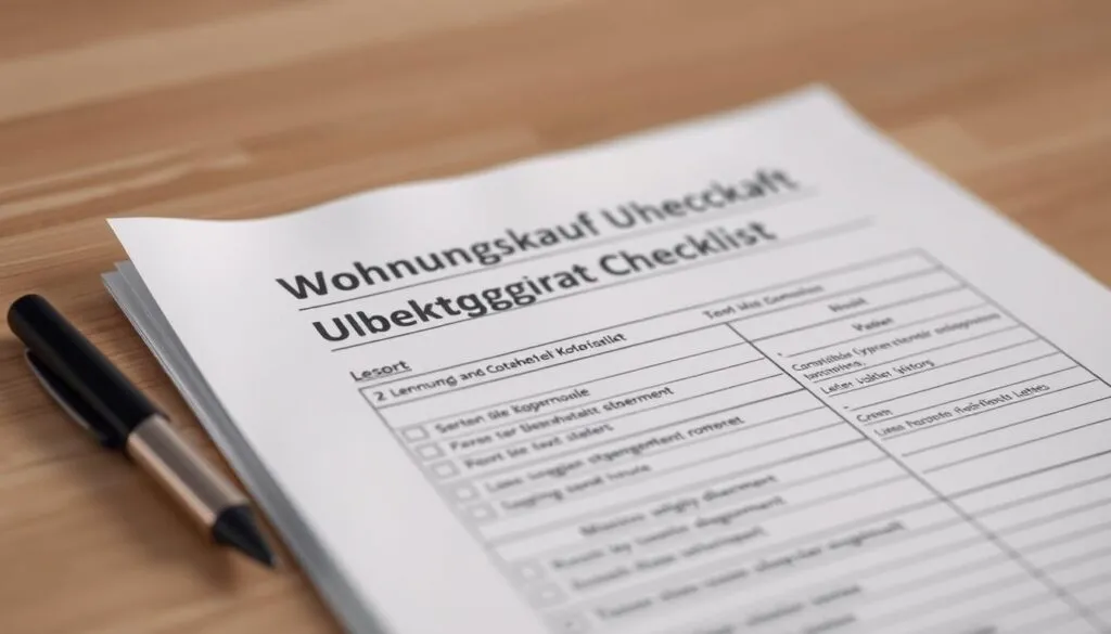 Wohnungskauf Übergabeprotokoll