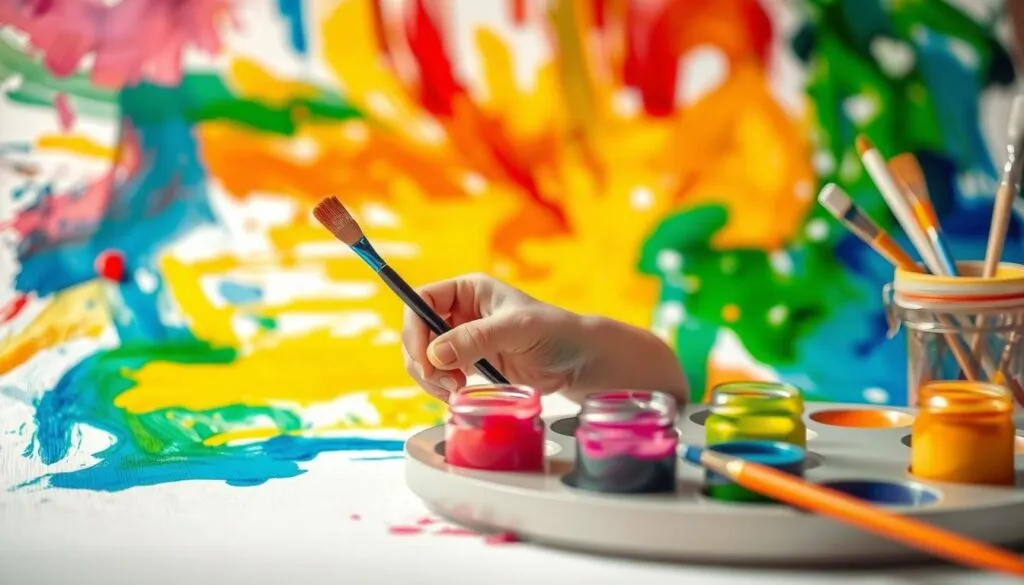 Leinwand mit Acryl bemalen Kinder