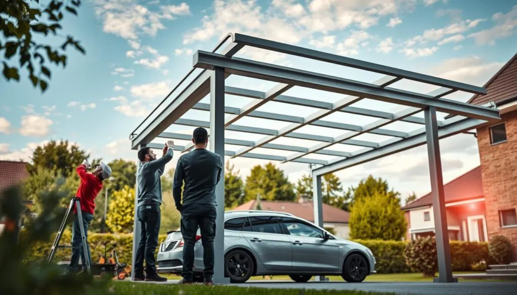 Montage und Lieferung Carport Montage und Lieferung Carport