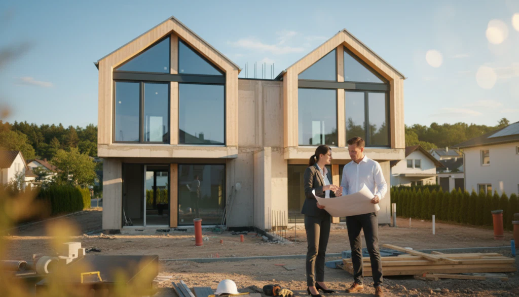 Partner Wahl Doppelhaus Bau