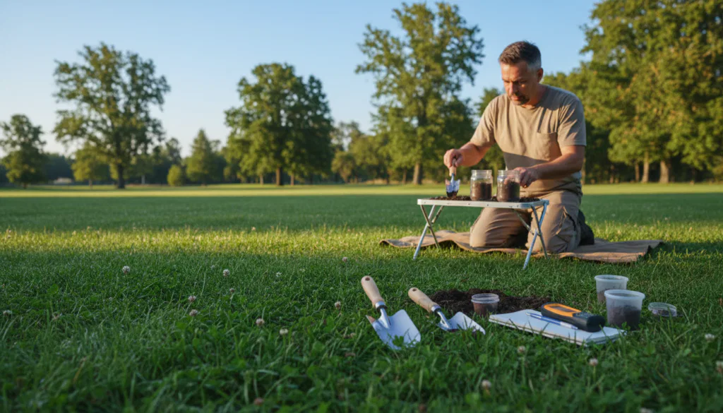 Vorbeugende Maßnahmen Rasen Bodenuntersuchung