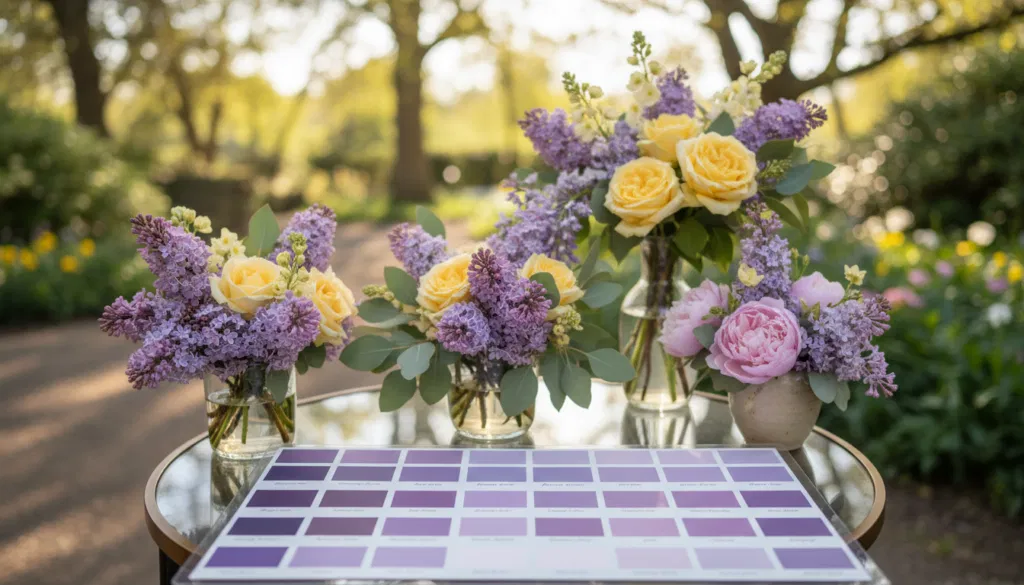 Welche Farbe passt zu Flieder