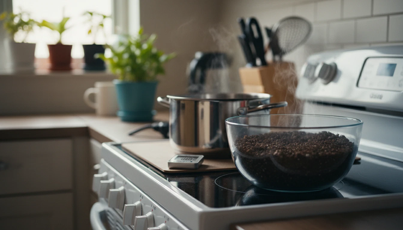 Blumenerde sterilisieren