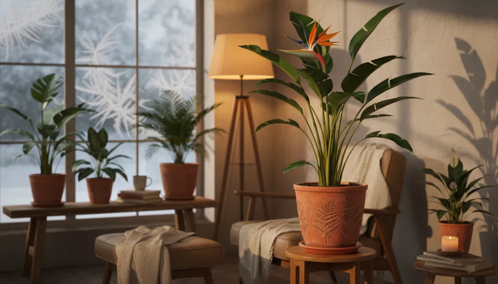 Strelitzie überwintern