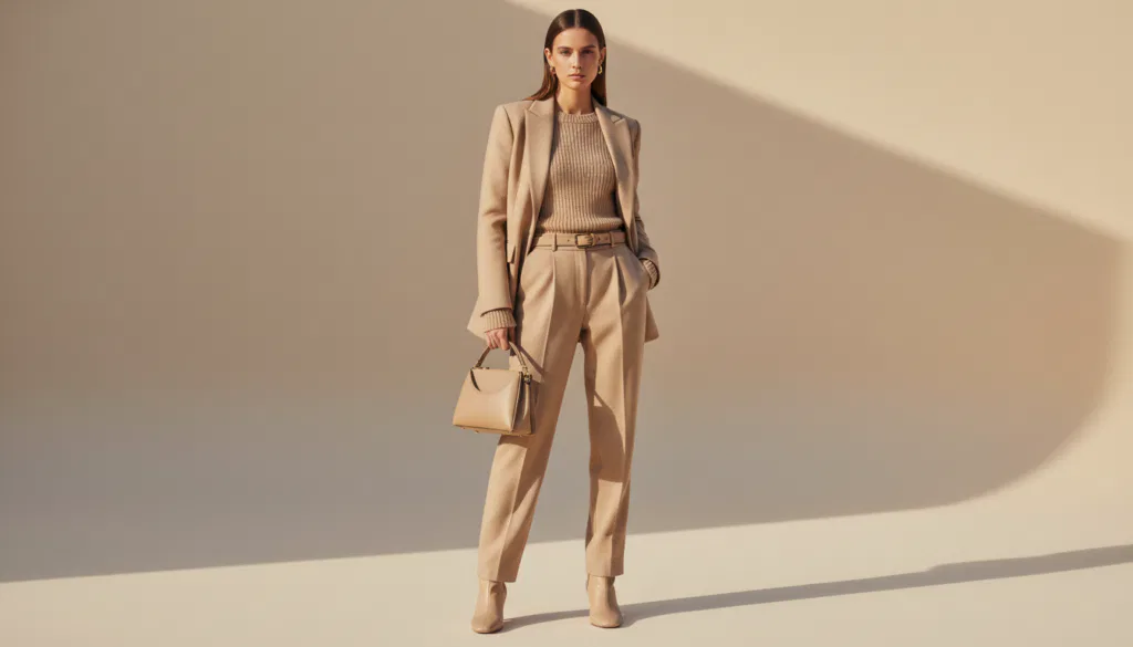 Ton in Ton Looks mit Accessoires