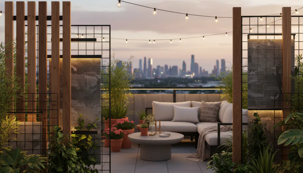 Selber bauen Balkon Sichtschutz Ideen