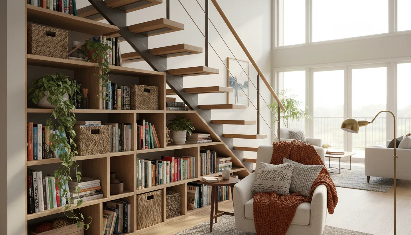 Stauraum unter Treppe